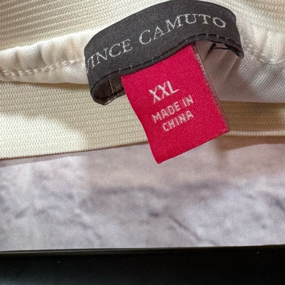 Vince Camuto‎ Ladies Detailed Pull On Pleated Midi Skirt ivory/lavender/blue XXL - Picture 8 of 10